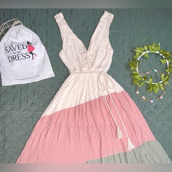 "Saved By The Dress" Colorblock Goddess Maxi, size Small, LIKE NEW - Picture 5 of 10